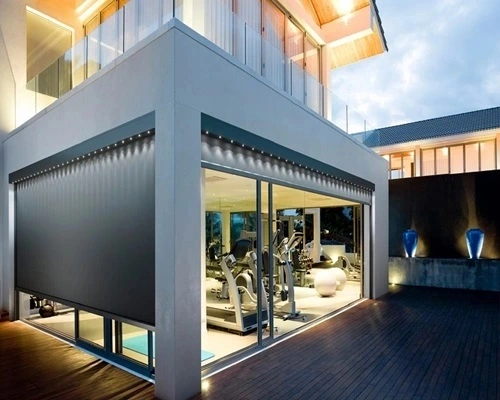 Verlichting overkapping met screen Verlichting overkapping met screen