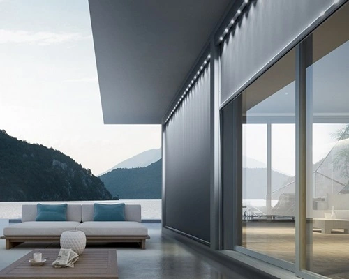 Zip screen met ledverlichting Zip screen met ledverlichting